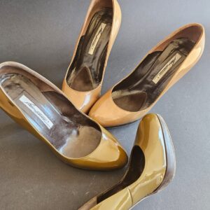 Brian Atwood Leather platform Pumps
