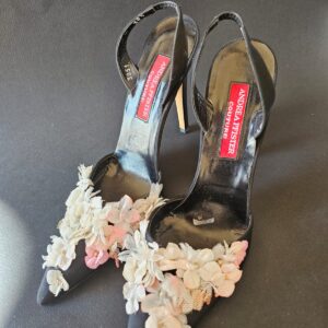 Andrea Pfister Couture Pink Feather High Heels