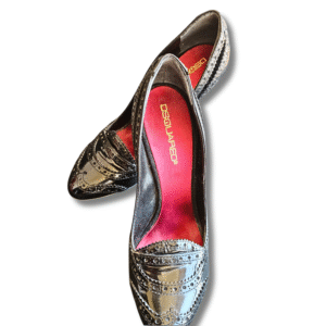 DSquared2 Black Glossy Leather