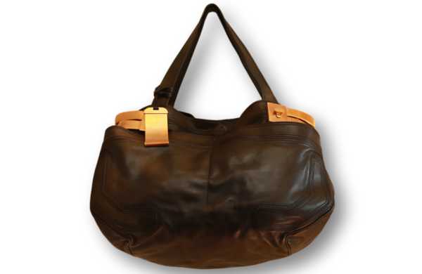 Jimmy Choo Large Leather Shoulder Bag - Image 2