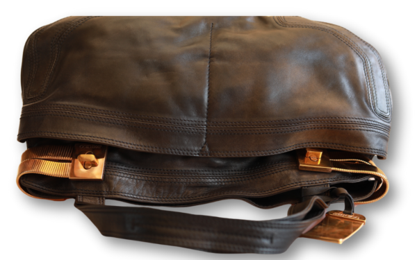 Jimmy Choo Large Leather Shoulder Bag - Image 5