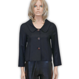 Graham & Spencer Women Wool Cashmere Jacket Vintage Coat Blazer Black