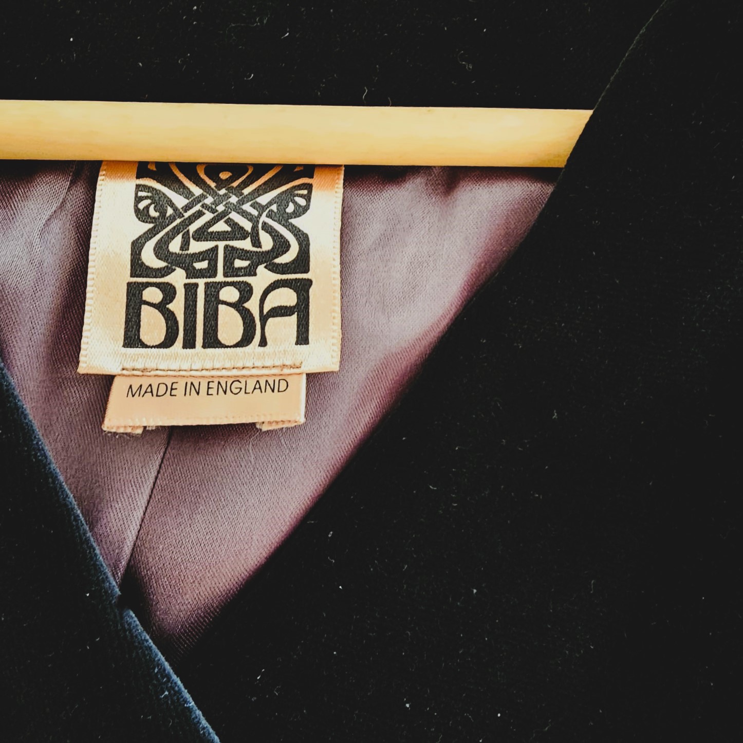 BIBA Vintage full length Double breasted Velvet Coat - Image 10