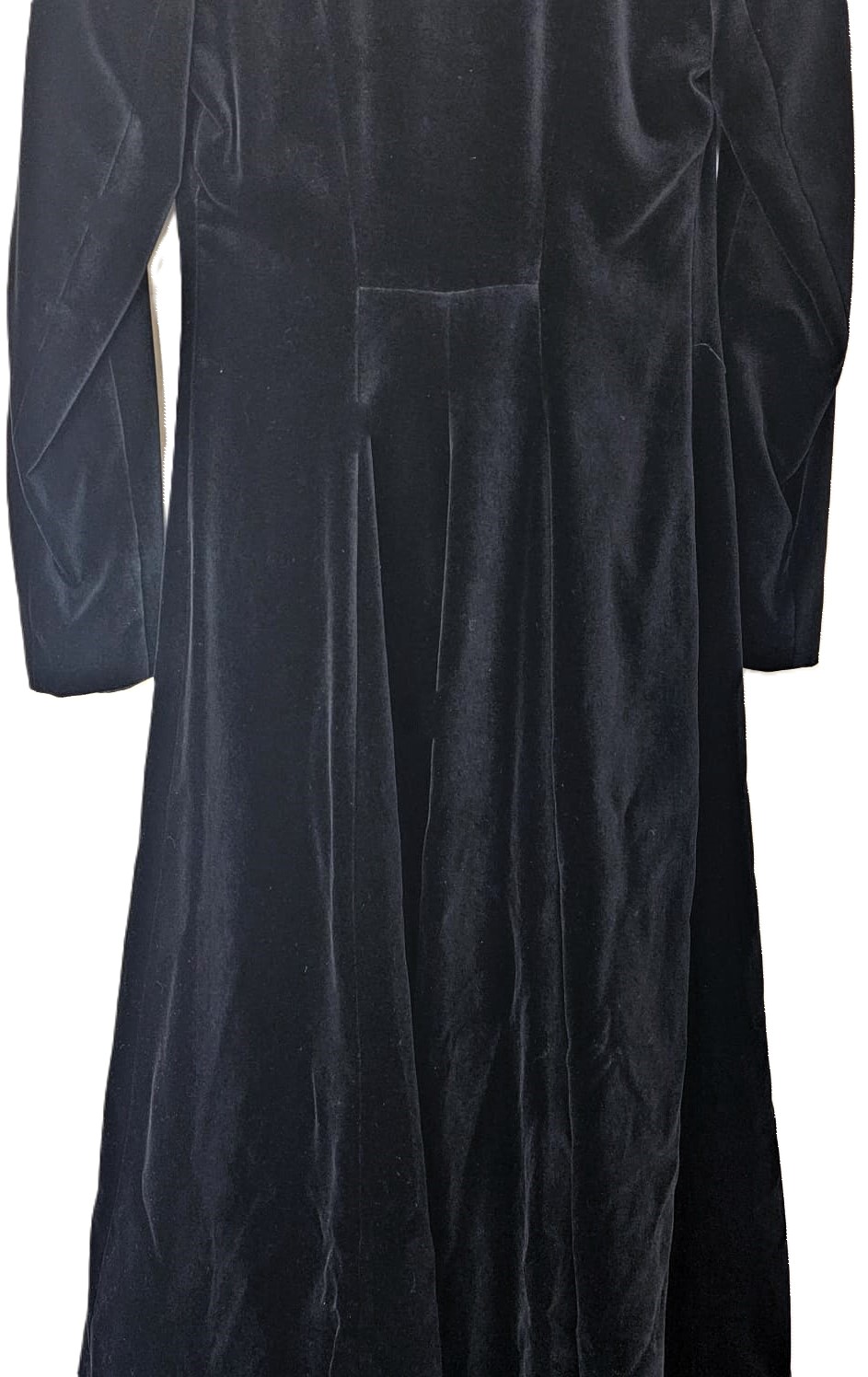 BIBA Vintage full length Double breasted Velvet Coat - Image 27