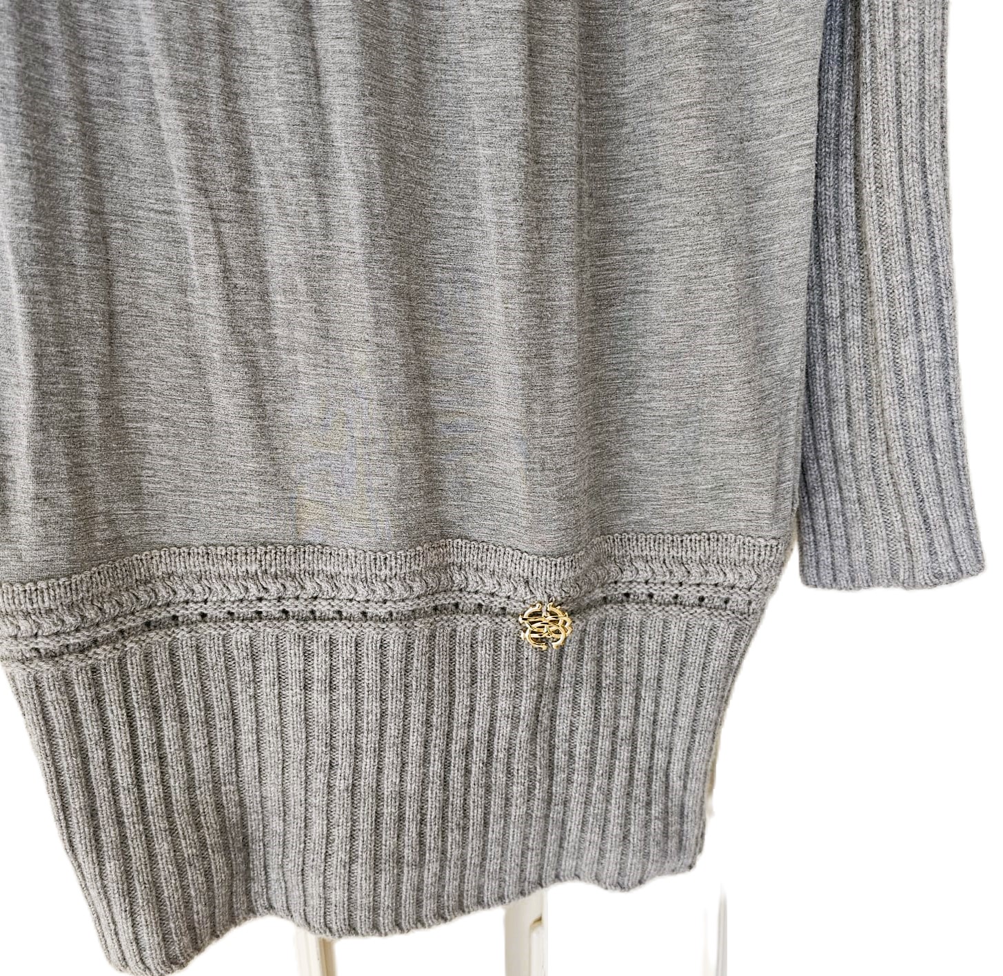 ROBERTO CAVALLI Long Lady Knit Jumper Dress Long Sleeve Turtleneck - Image 14