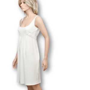 CESARE FABBRI, Cream Classic Sleeveless Dress