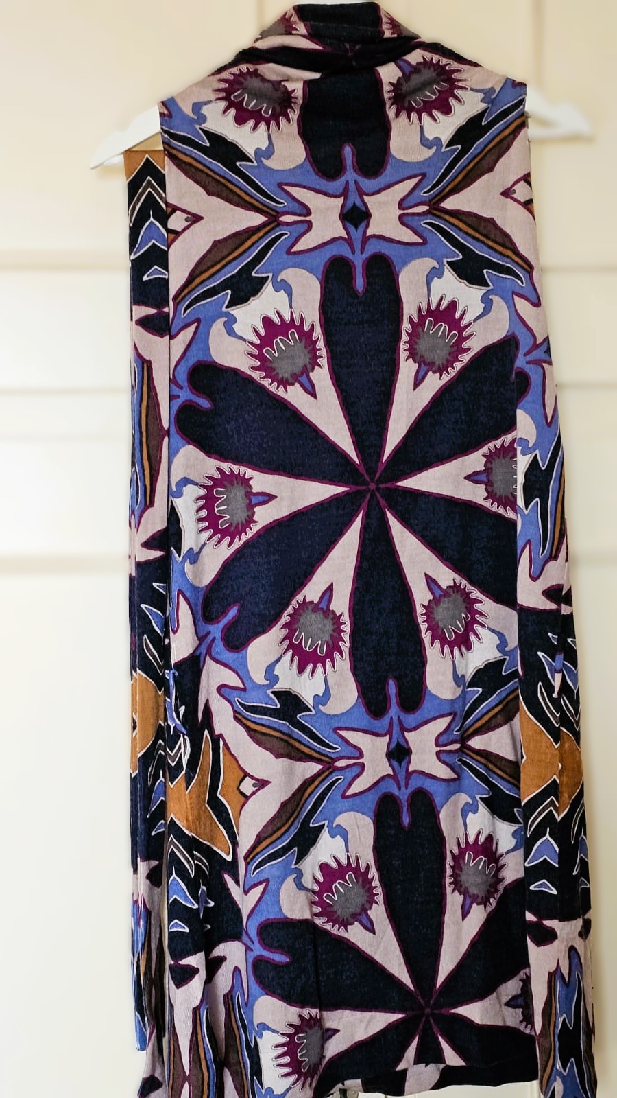 MISSONI Abstract print Sleeveless Midi Cashmere Dress - Image 12