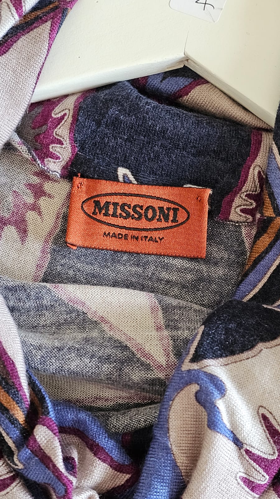 MISSONI Abstract print Sleeveless Midi Cashmere Dress - Image 5