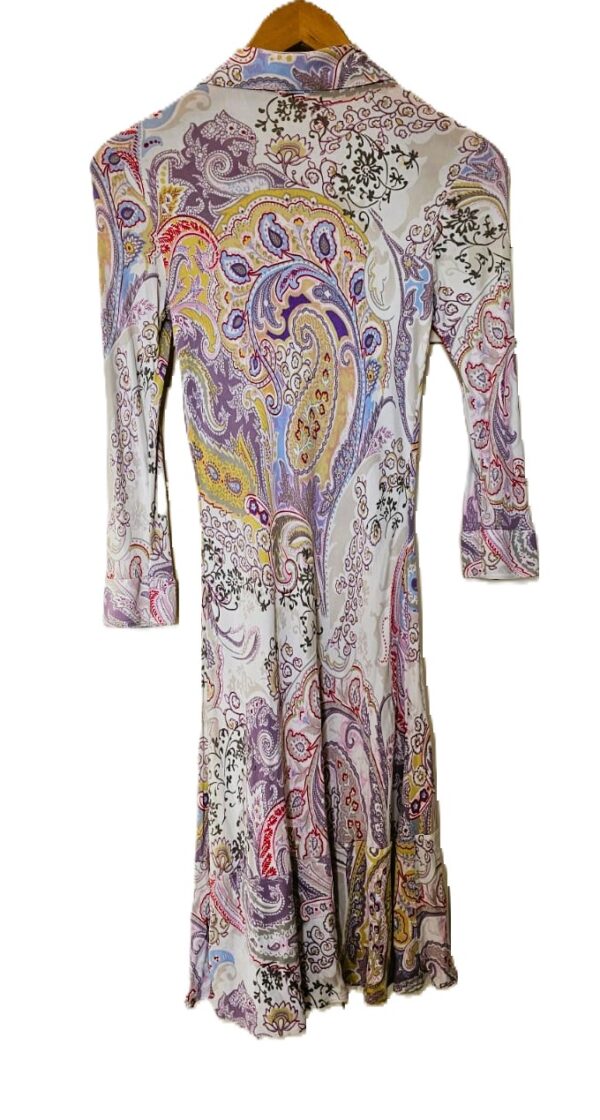 ETRO Floral Print Viscose Long Sleeve Midi Dress - Image 2