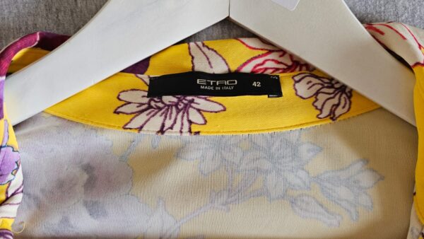 ETRO Floral Print Long Sleeve Viscose Midi Dress - Image 5