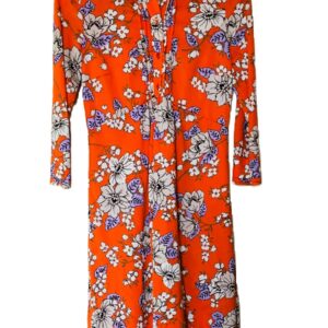 ETRO Floral print Viscose Midi Long Sleeve Dress