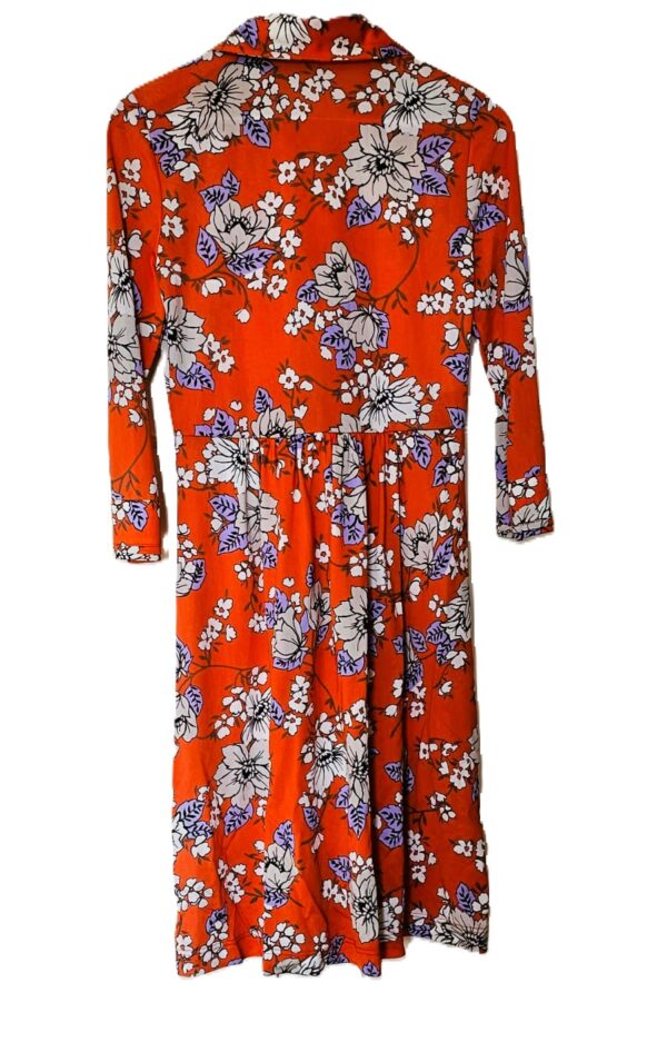 ETRO Floral print Viscose Midi Long Sleeve Dress - Image 3