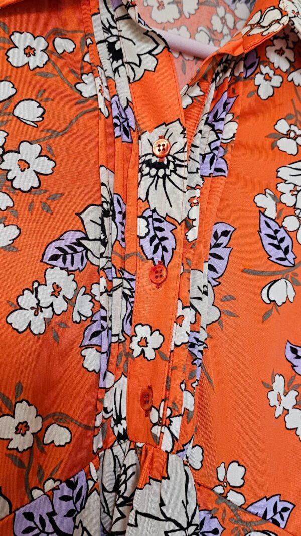 ETRO Floral print Viscose Midi Long Sleeve Dress - Image 2