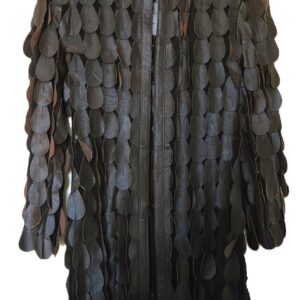 IT'S ALL ABOUT ROMANCE ITALIA Leather coat in Brown Worn once