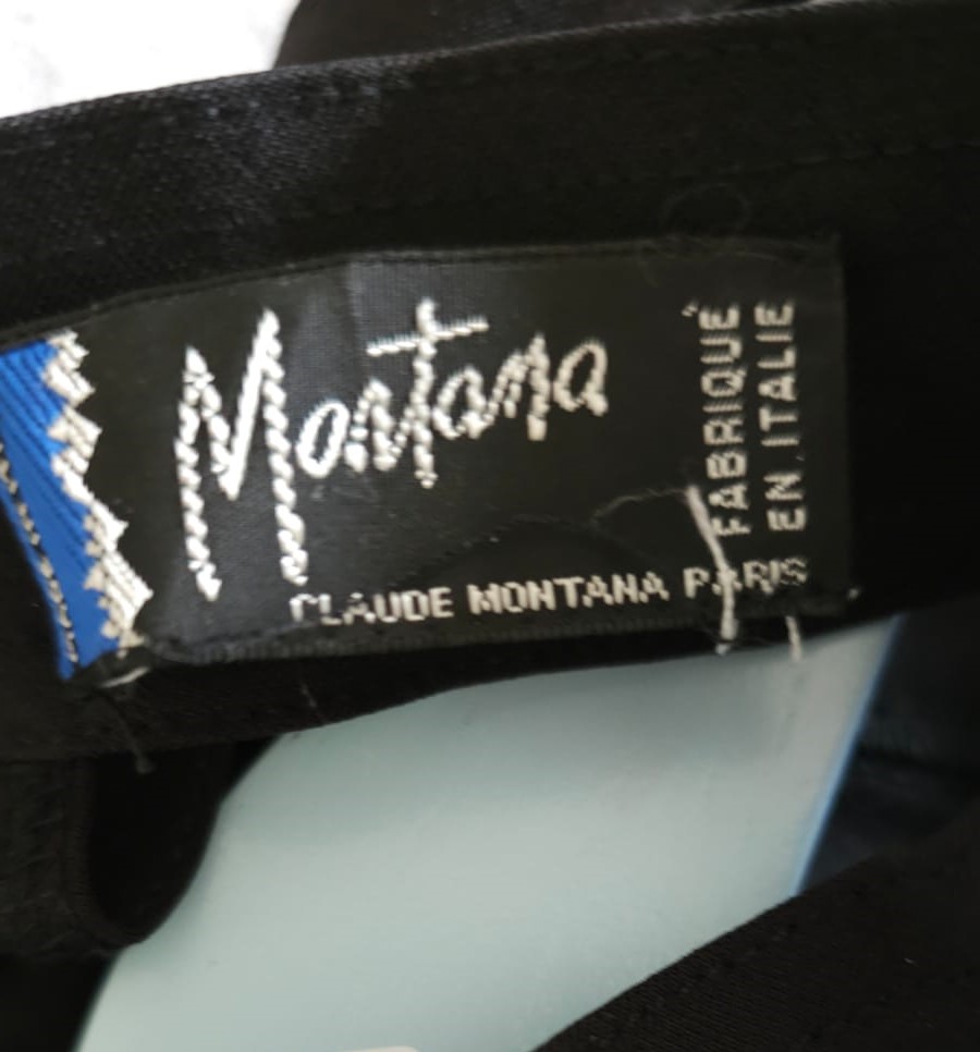CLAUDE MONTANA Stunning slinky sexy bodysuit, in black - Image 5