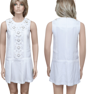 KARTA Bejeweled White Dress