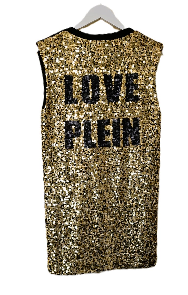 Phillipp Plein Couture Short Sleeveless Dress - Image 4