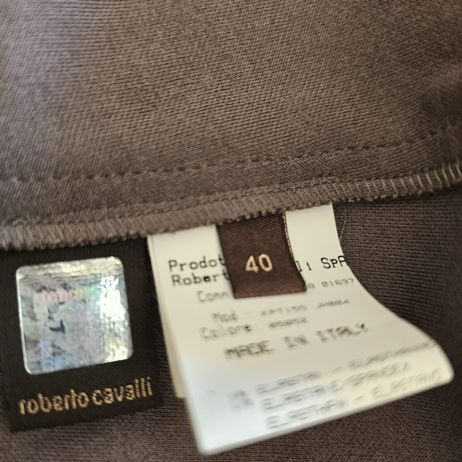 ROBERTO CAVALLI Anthracite Knit Wool Sweater Mini Dress - Image 9