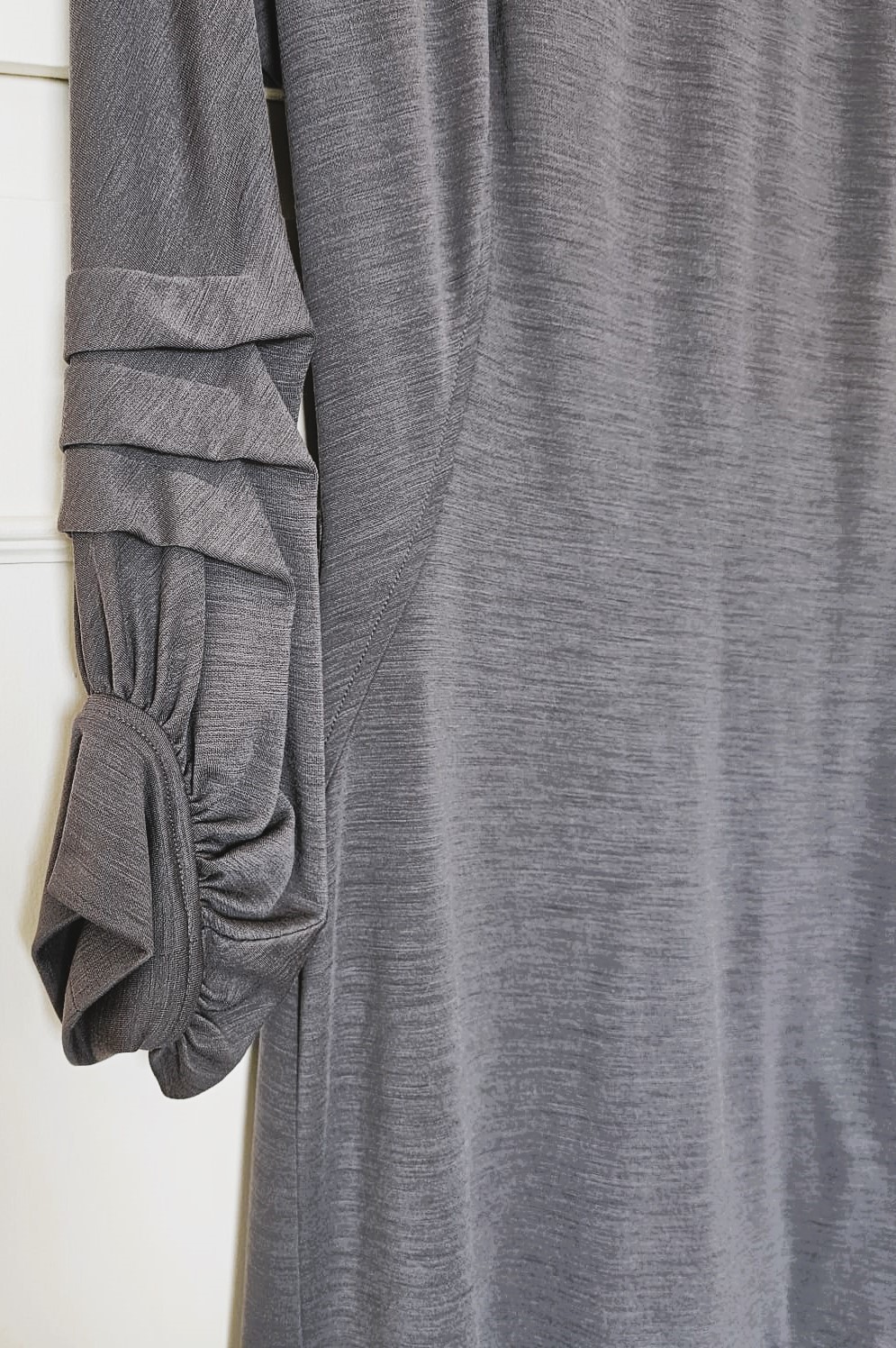 ROBERTO CAVALLI Anthracite Knit Wool Sweater Mini Dress - Image 11