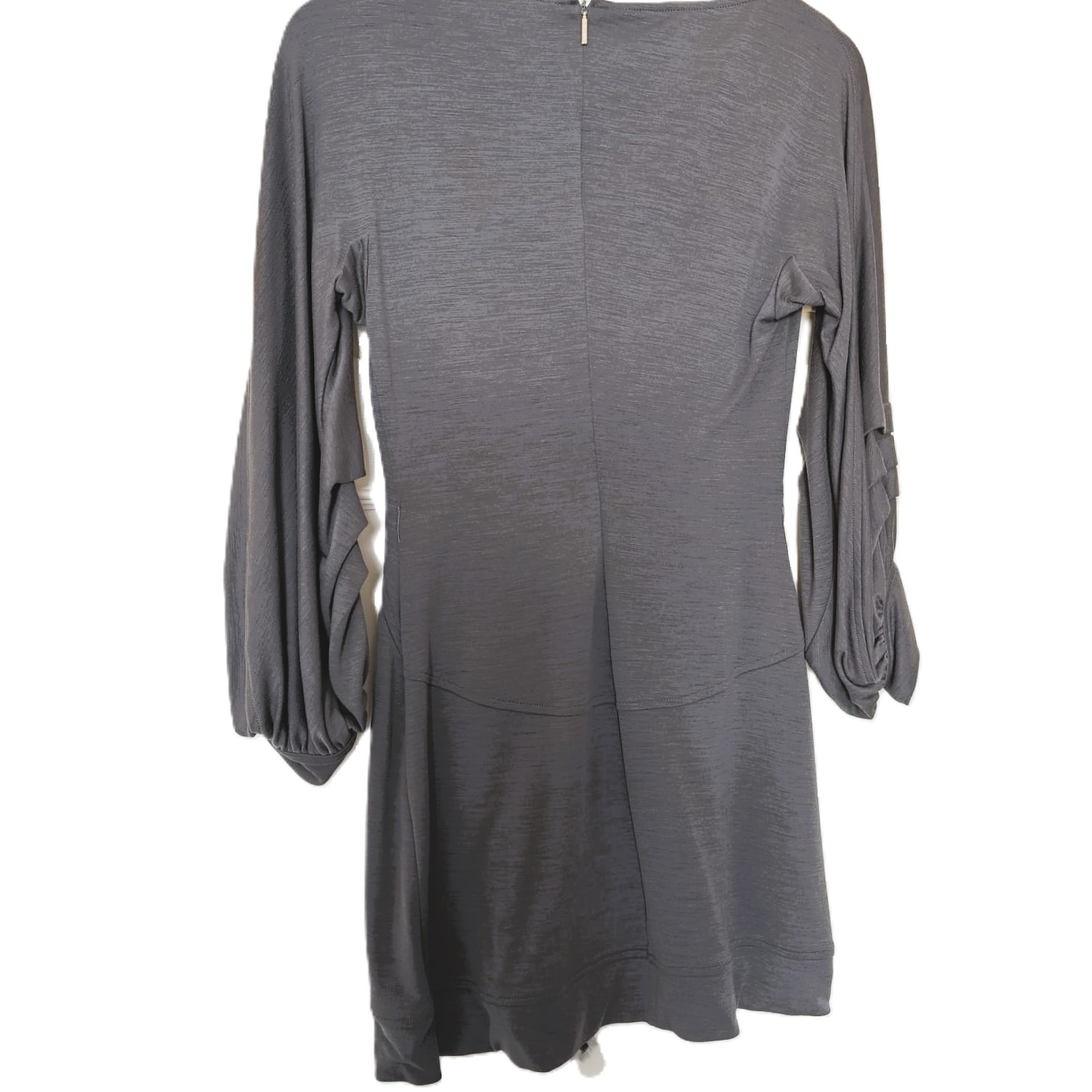 ROBERTO CAVALLI Anthracite Knit Wool Sweater Mini Dress - Image 13