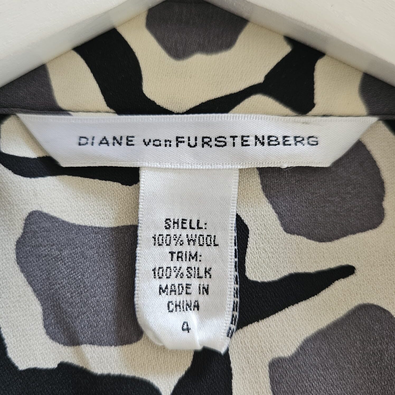 DVF Long Sleeve Silk Wrap Dress - Image 10