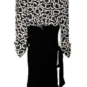 DVF Long Sleeve Silk Wrap Dress