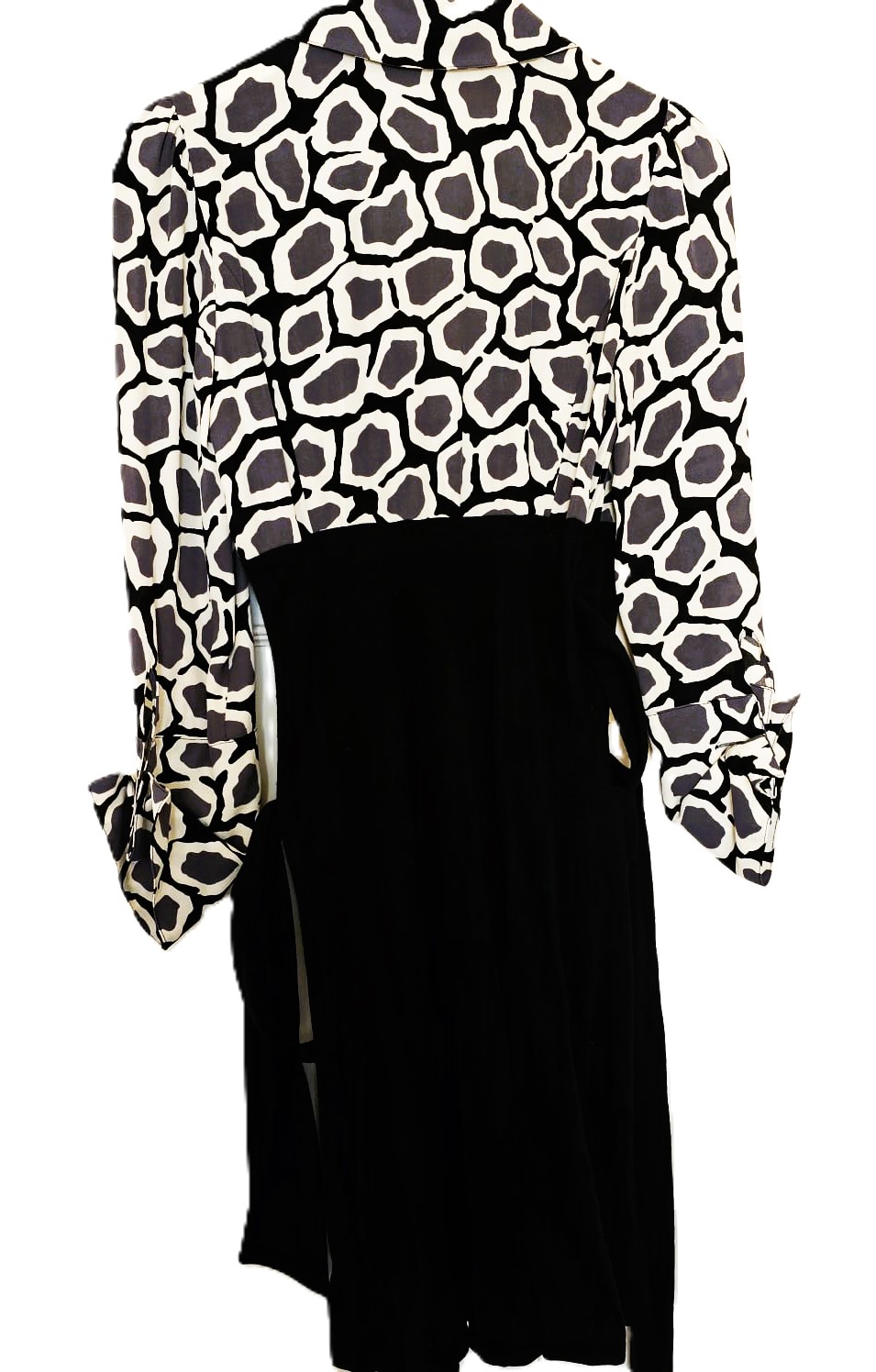 DVF Long Sleeve Silk Wrap Dress - Image 13
