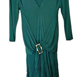 ROBERTO CAVALLI Long Sleeve Dress with Gold link embellishment
