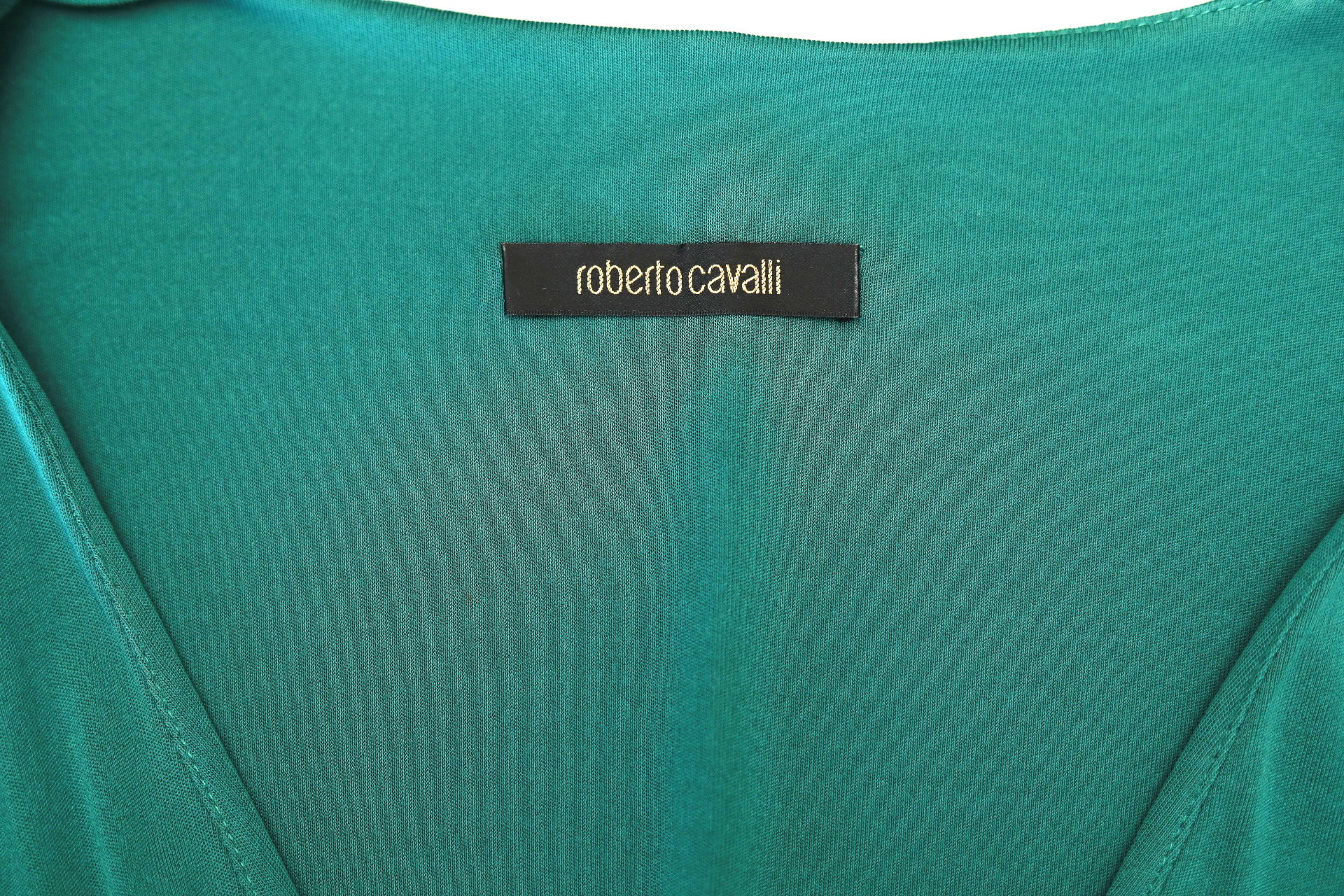 ROBERTO CAVALLI Long Sleeve Dress with Gold link embellishment - Image 10