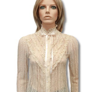 213 Lacy Blouse in Cream Color