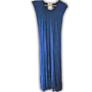 ALICE SAN DIEGO Blue Silk Long Sleeveless Dress