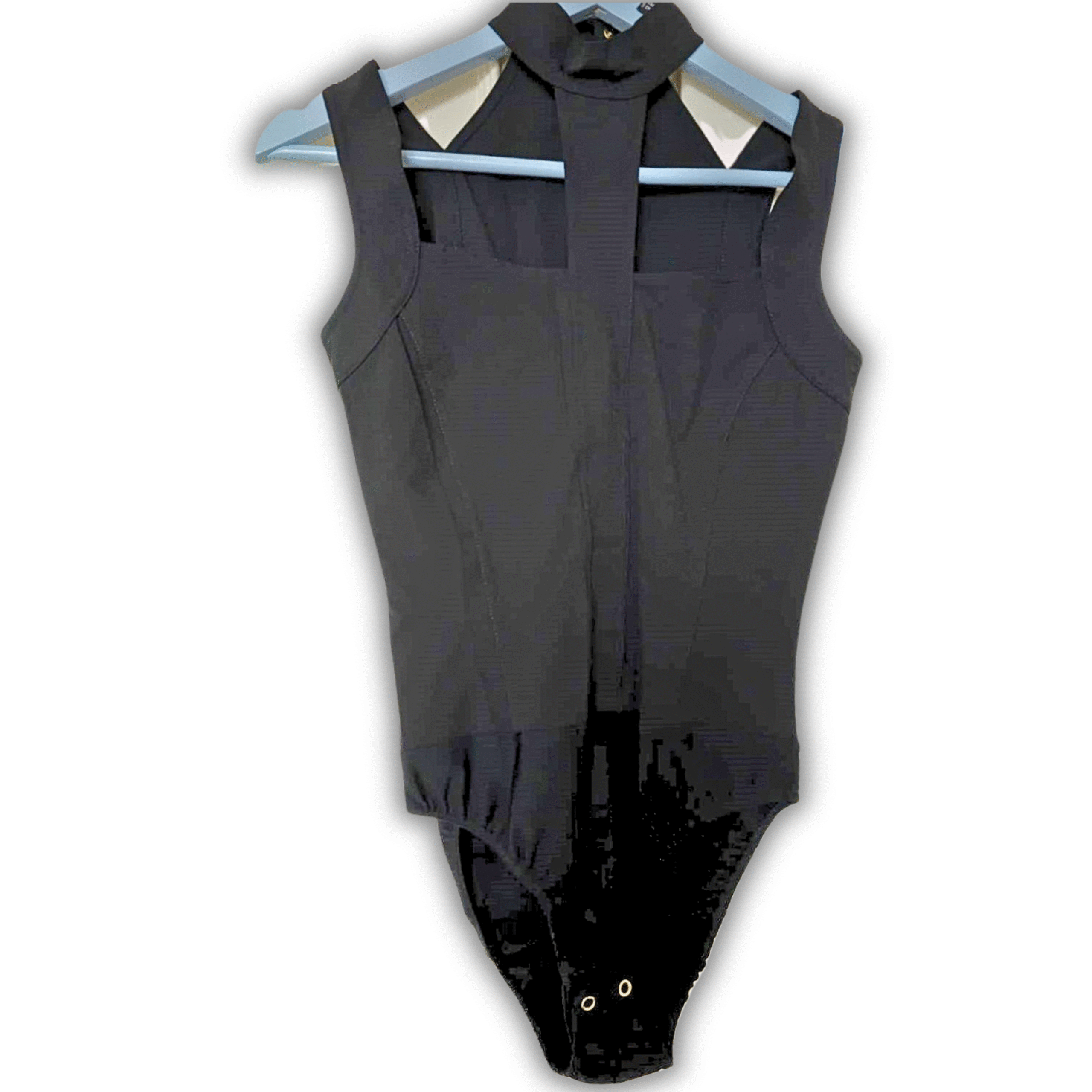 CLAUDE MONTANA Stunning slinky sexy bodysuit, in black