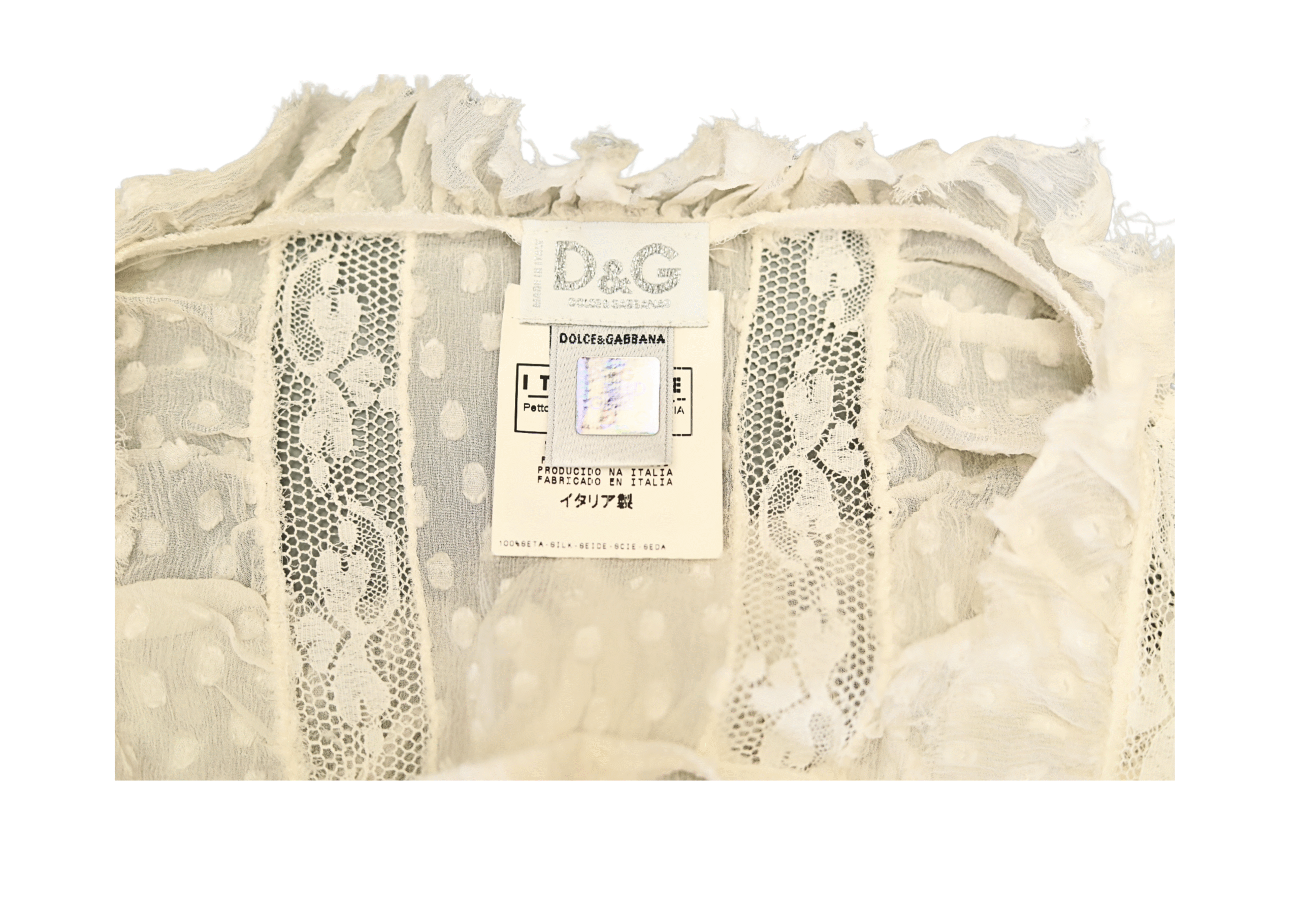 D&G Sheer Silk Romantic Dress - Image 5