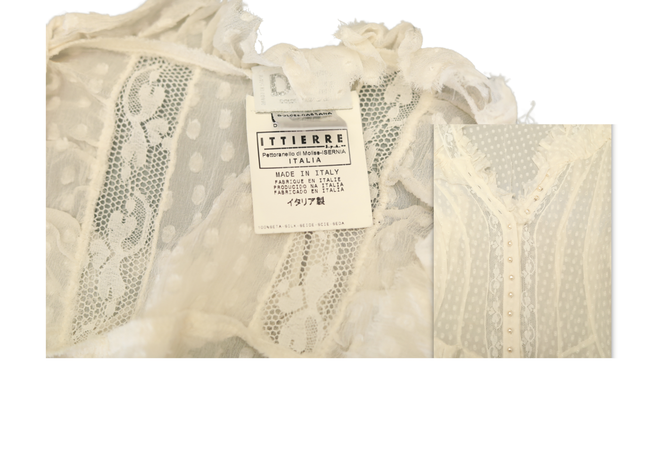 D&G Sheer Silk Romantic Dress - Image 6