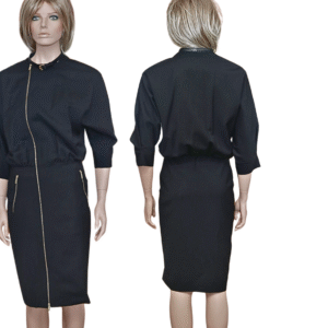 DSQUARED2 Zip Detail Black Dress