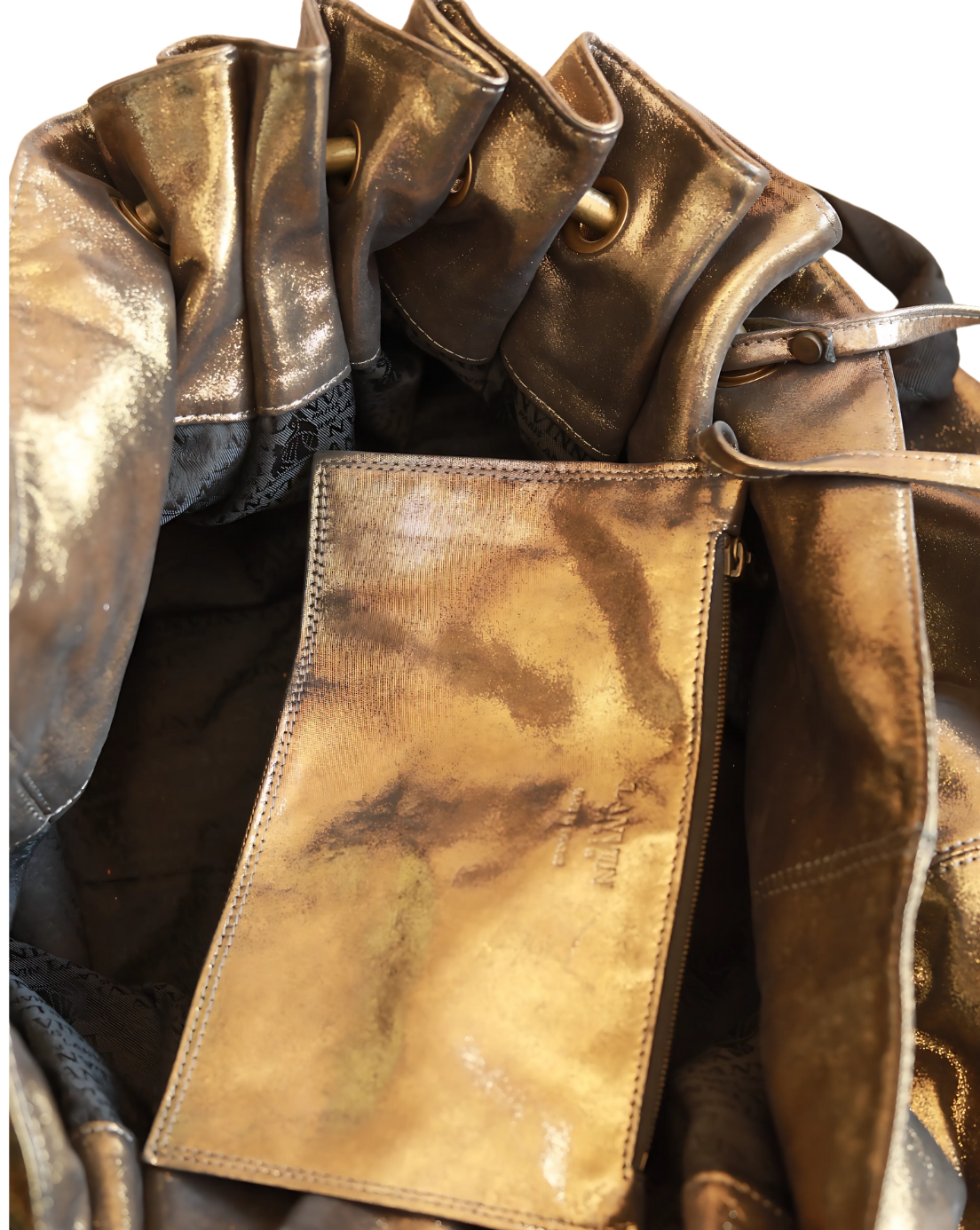 LANVIN Metallic large handbag - Image 11