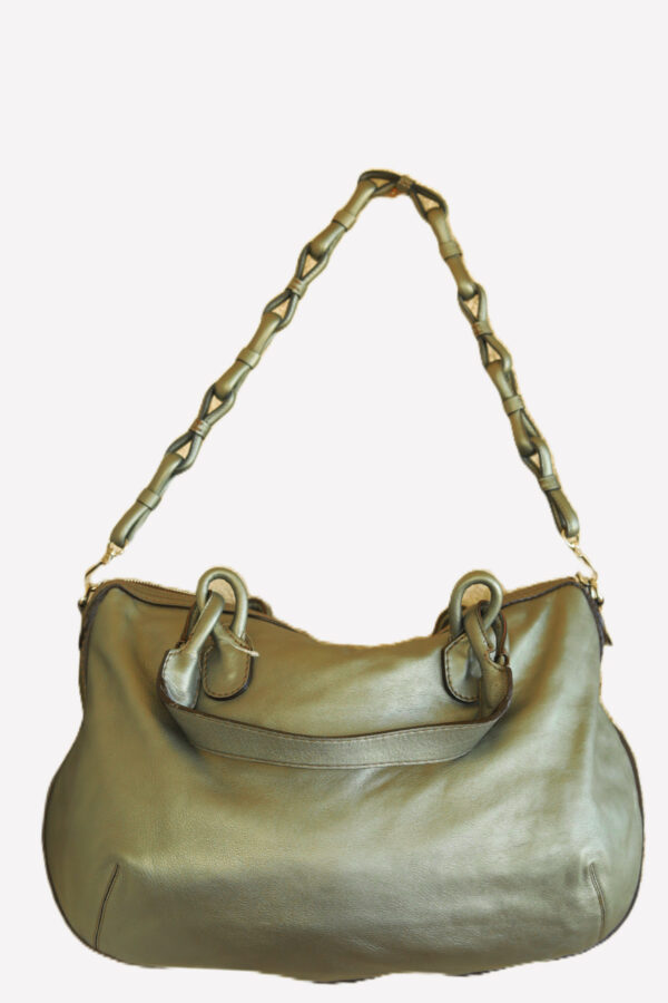 Loweve Metallic Logo embossed Handbag - Image 3