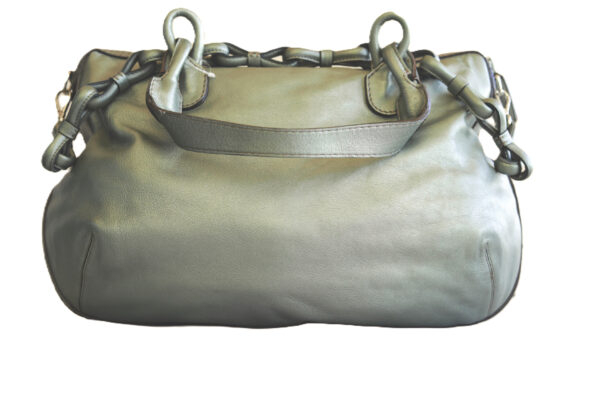 Loweve Metallic Logo embossed Handbag - Image 6