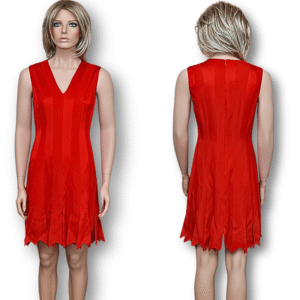 MOSCHINO Cheap & Chic Red Fringe Dress