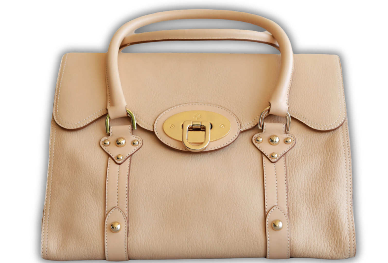 Mulberry Cream Leather Tote Bag