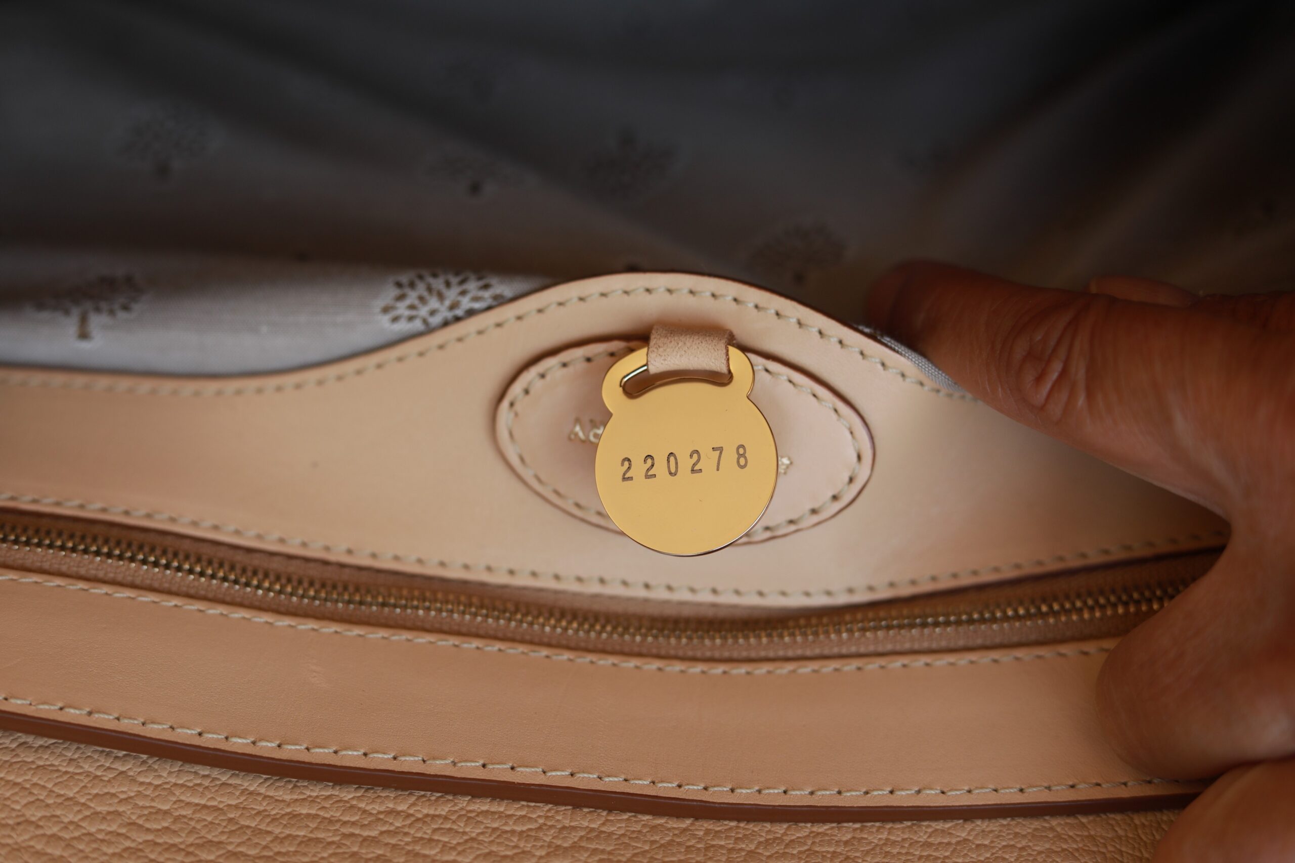 Mulberry Cream Leather Tote Bag - Image 4