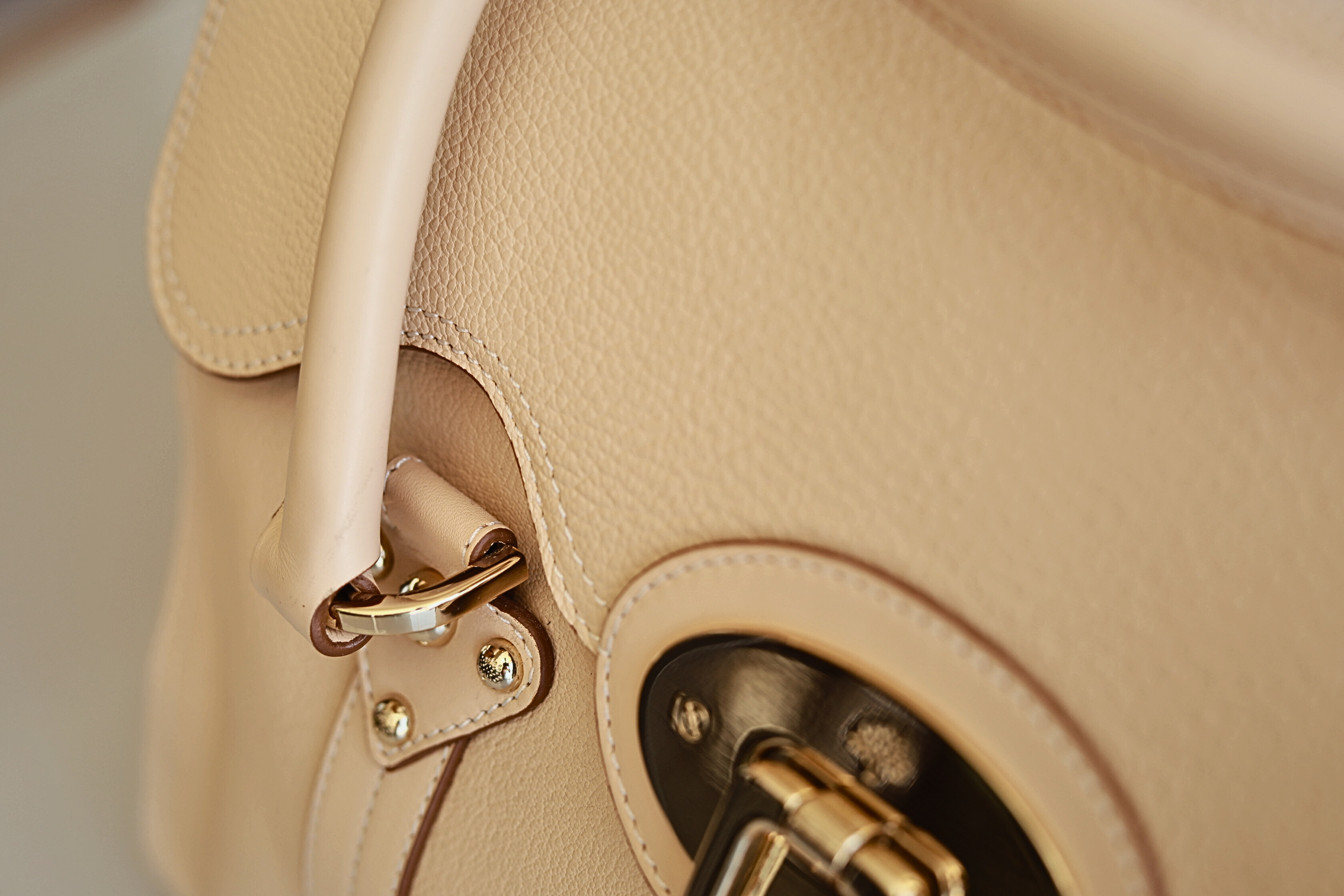 Mulberry Cream Leather Tote Bag - Image 14
