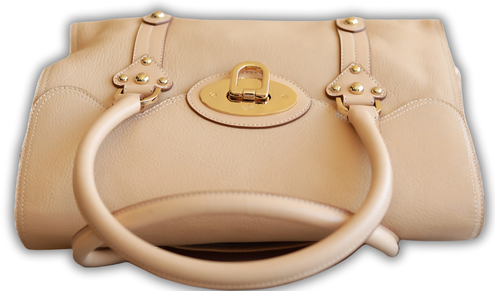 Mulberry Cream Leather Tote Bag - Image 3
