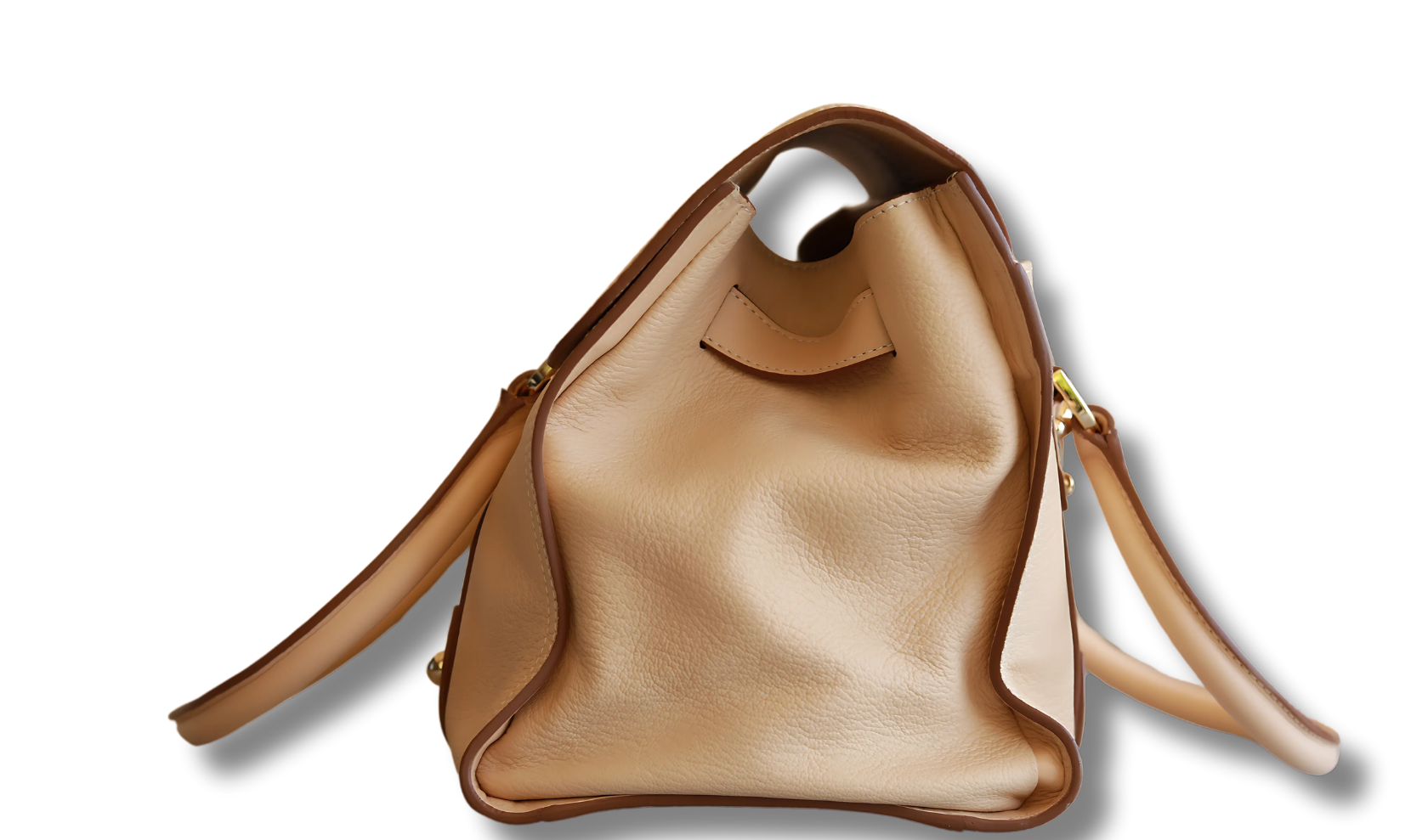 Mulberry Cream Leather Tote Bag - Image 7