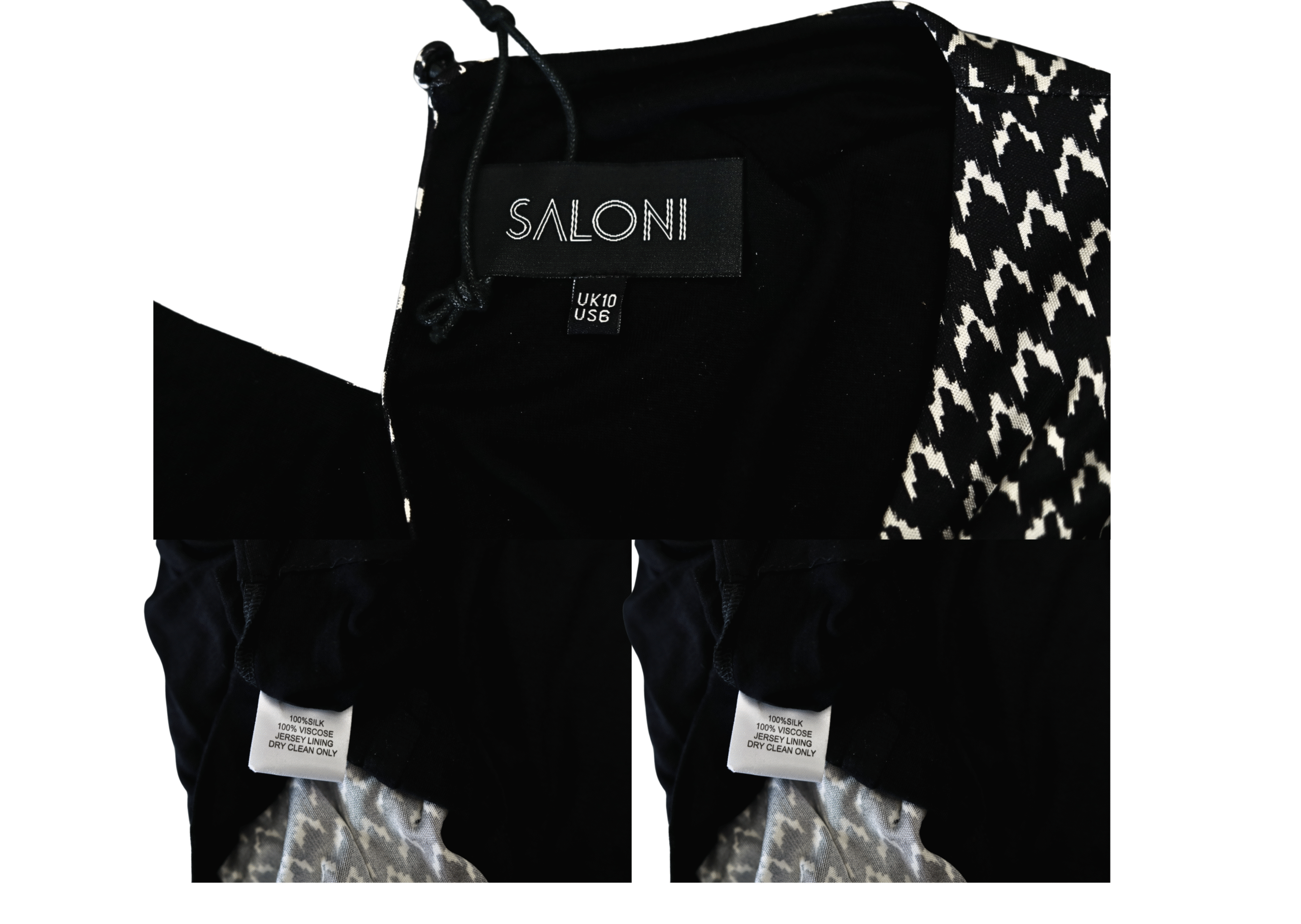SALONI Short Dress with geometric pattern - Image 11