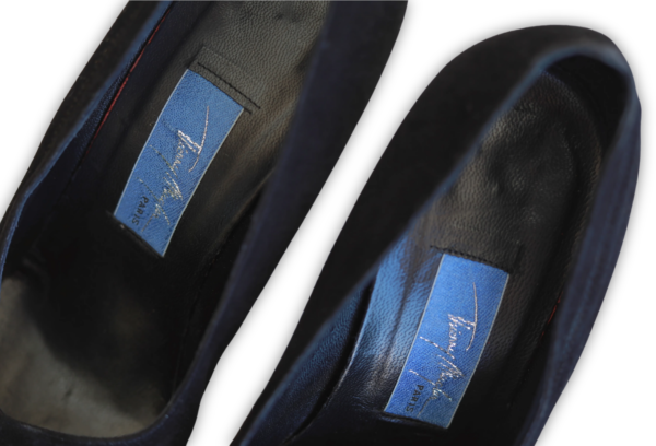 THIERRY MUGLER Black Suede High Heels - Image 3