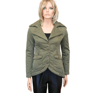 PATRIZIA PEPE Khaki Asymmetric Jacket