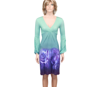 ROBERTO CAVALLI Printed V-Neck Sheath Dress