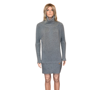 ROBERTO CAVALLI Long Lady Knit Jumper Dress Long Sleeve Turtleneck