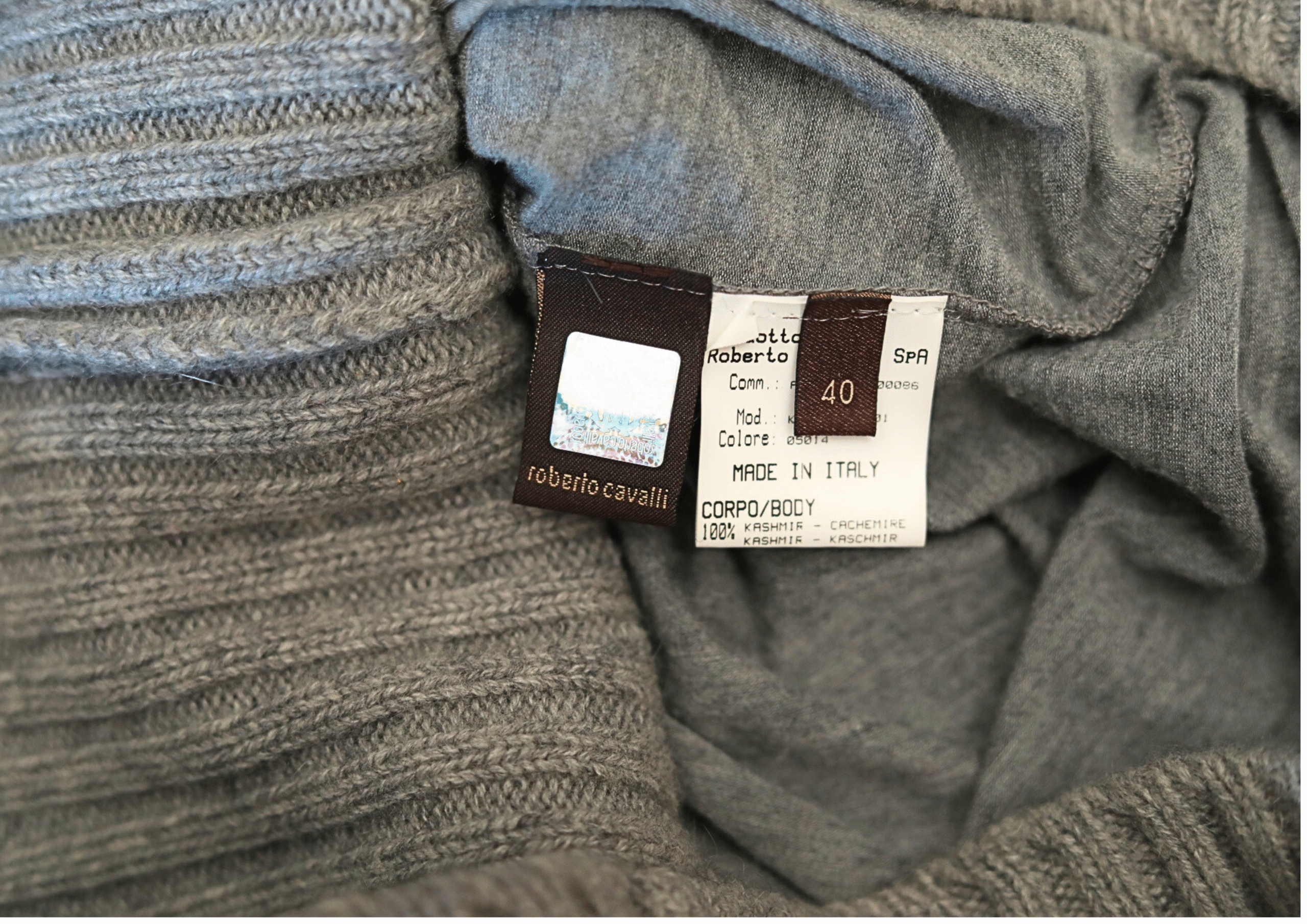 ROBERTO CAVALLI Long Lady Knit Jumper Dress Long Sleeve Turtleneck - Image 5